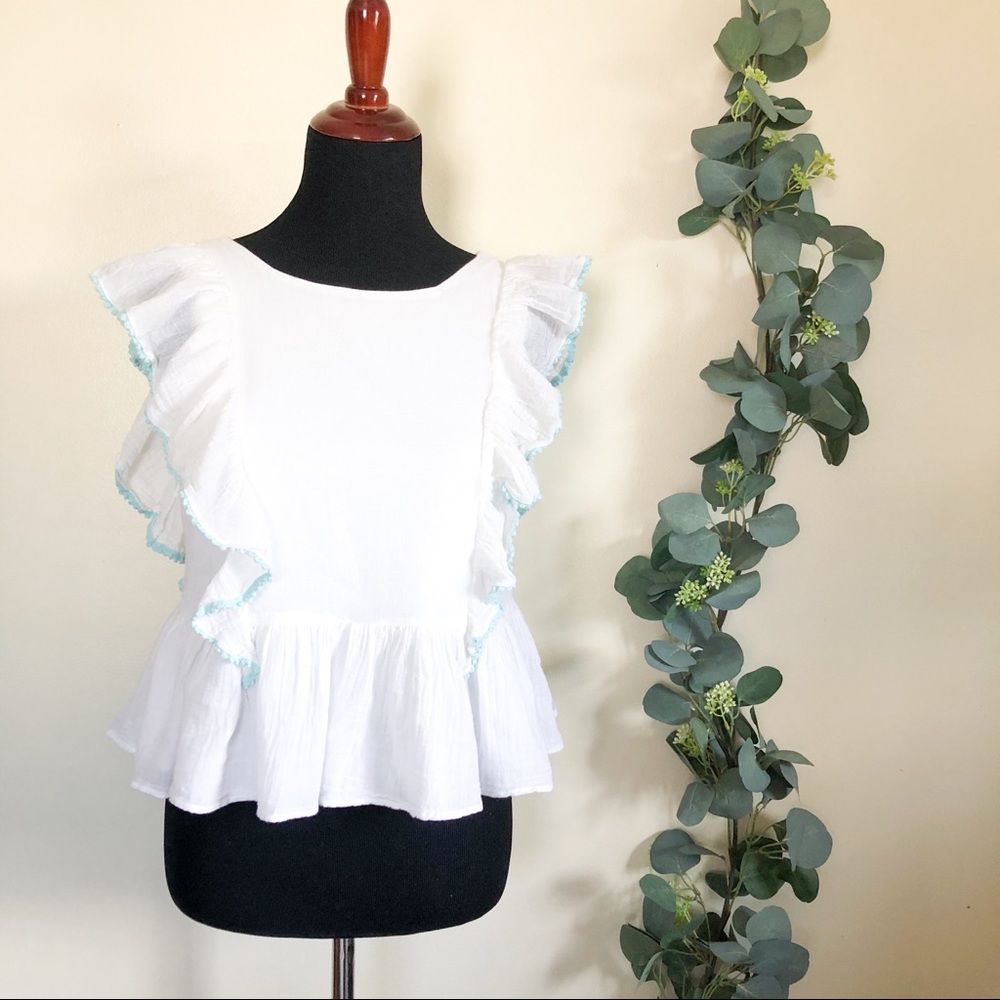 ralph lauren polo | white ruffle sleeveless 12